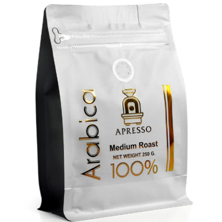 بسته 250 گرمی قهوه عربیکا